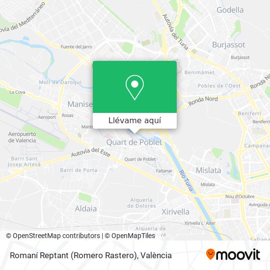 Mapa Romaní Reptant (Romero Rastero)
