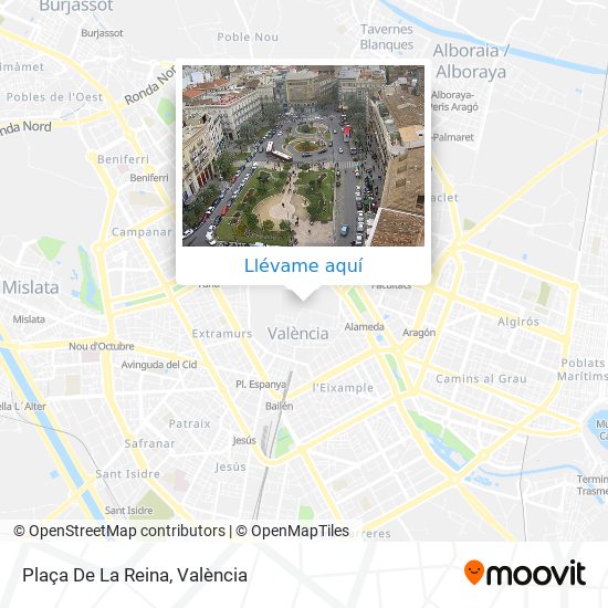 Mapa Plaça De La Reina