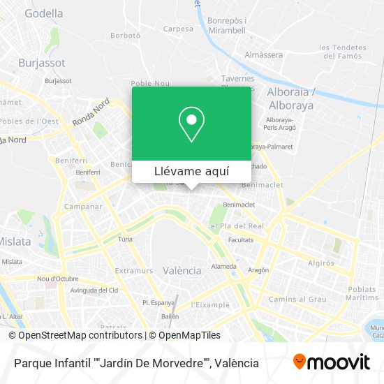 Mapa Parque Infantil ""Jardín De Morvedre""