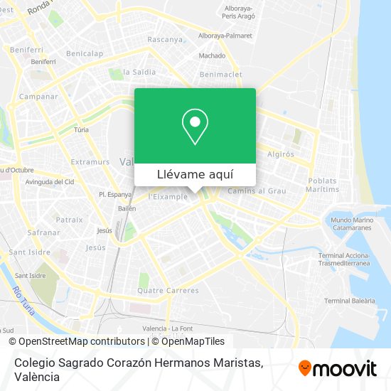 Mapa Colegio Sagrado Corazón Hermanos Maristas