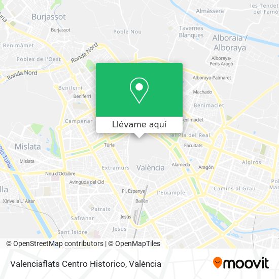 Mapa Valenciaflats Centro Historico