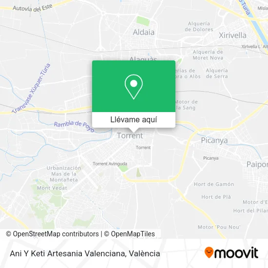 Mapa Ani Y Keti Artesania Valenciana