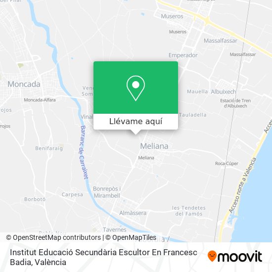 Mapa Institut Educació Secundària Escultor En Francesc Badia