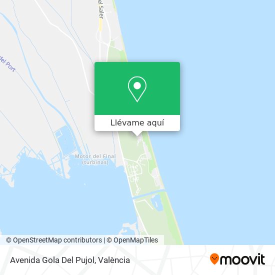 Mapa Avenida Gola Del Pujol