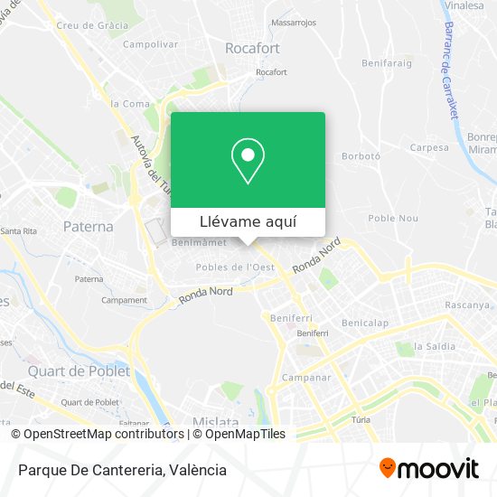 Mapa Parque De Cantereria
