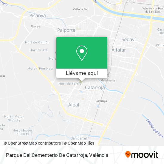 Mapa Parque Del Cementerio De Catarroja