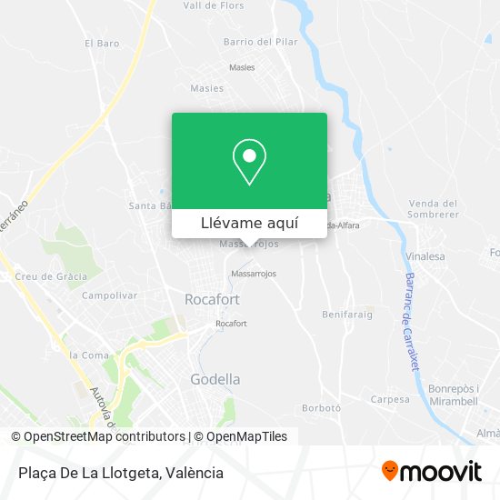 Mapa Plaça De La Llotgeta