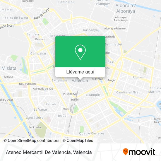Mapa Ateneo Mercantil De Valencia
