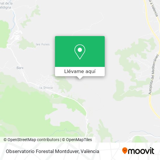 Mapa Observatorio Forestal Montduver