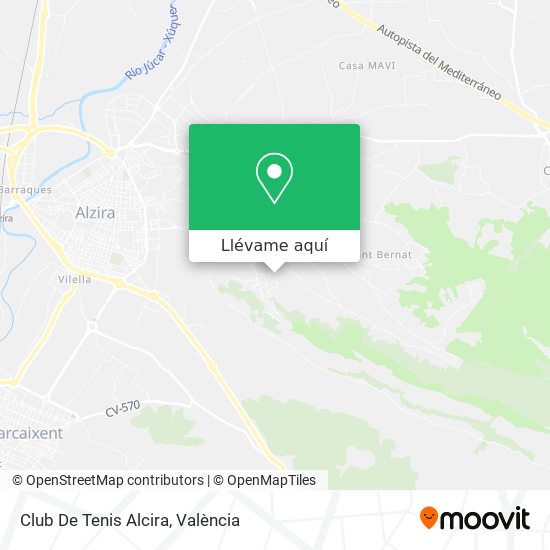 Mapa Club De Tenis Alcira