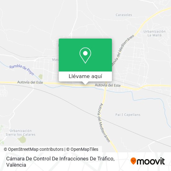 Mapa Cámara De Control De Infracciones De Tráfico
