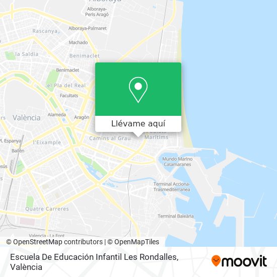 Mapa Escuela De Educación Infantil Les Rondalles