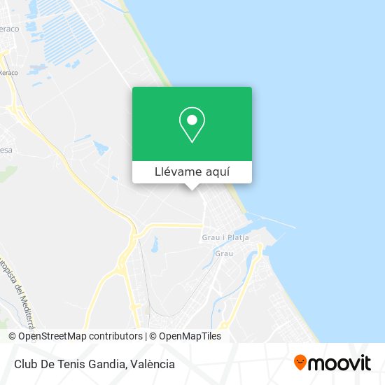 Mapa Club De Tenis Gandia