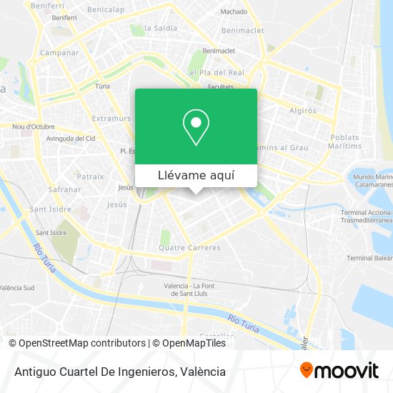 Mapa Antiguo Cuartel De Ingenieros