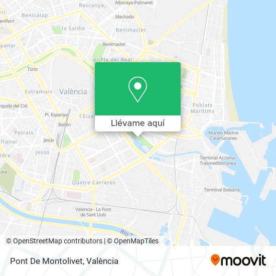 Mapa Pont De Montolivet