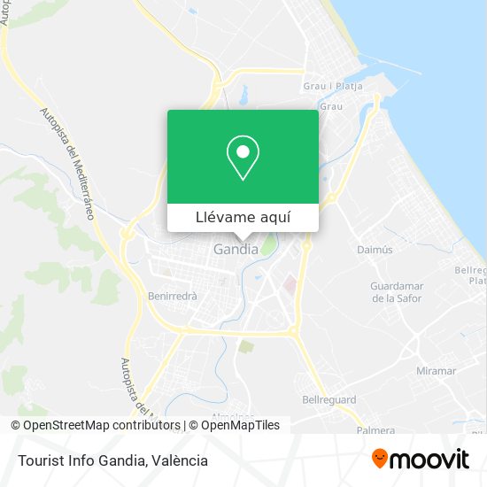 Mapa Tourist Info Gandia
