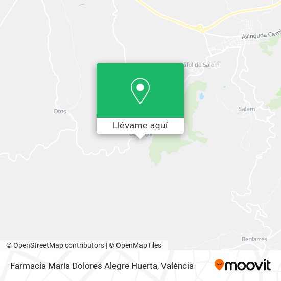 Mapa Farmacia María Dolores Alegre Huerta