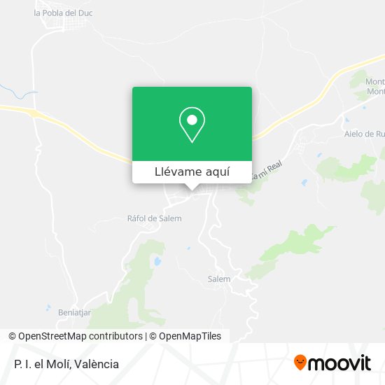Mapa P. I. el Molí