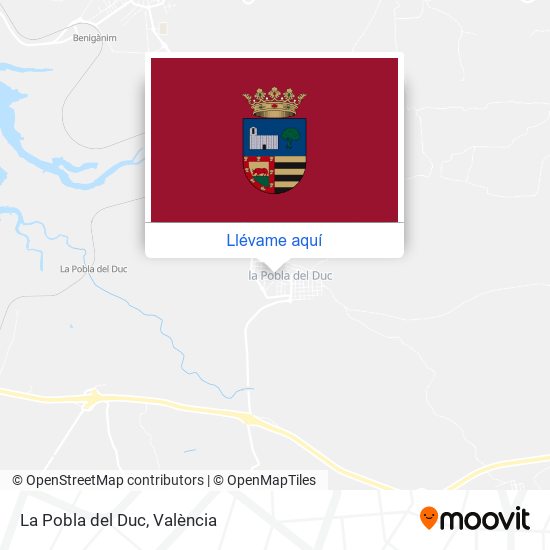 Mapa La Pobla del Duc