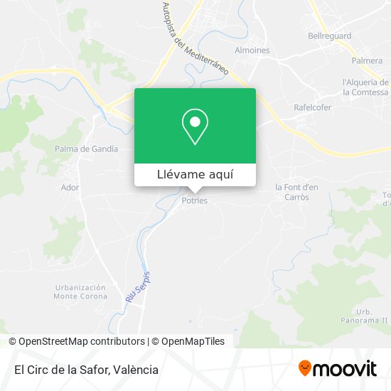 Mapa El Circ de la Safor