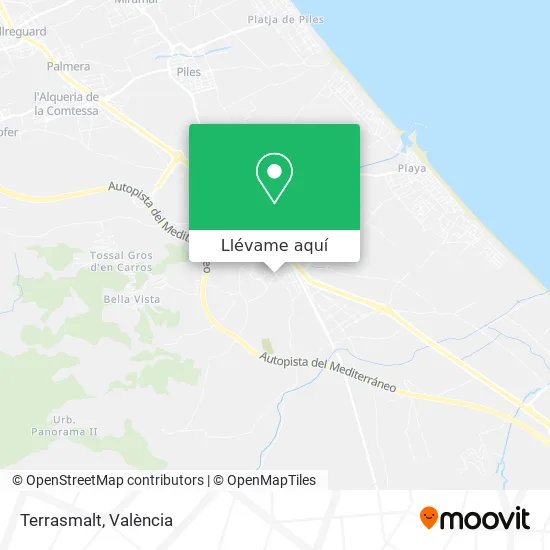 Mapa Terrasmalt