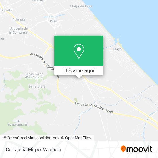 Mapa Cerrajeria Mirpo