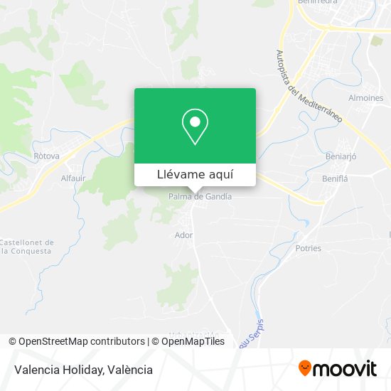 Mapa Valencia Holiday