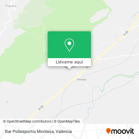Mapa Bar Poliesportiu Montesa