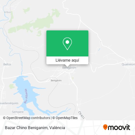 Mapa Bazar Chino Beniganim