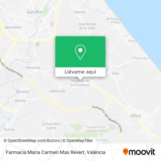 Mapa Farmacia María Carmen Mas Revert
