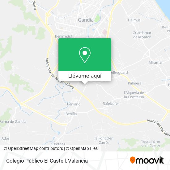Mapa Colegio Público El Castell
