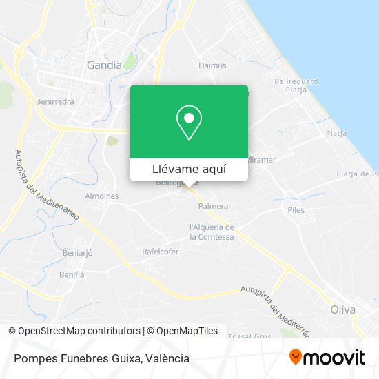Mapa Pompes Funebres Guixa