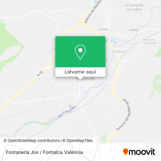 Mapa Fontanería Jos / Fontalca