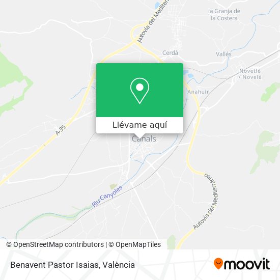 Mapa Benavent Pastor Isaias