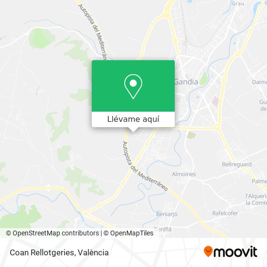 Mapa Coan Rellotgeries