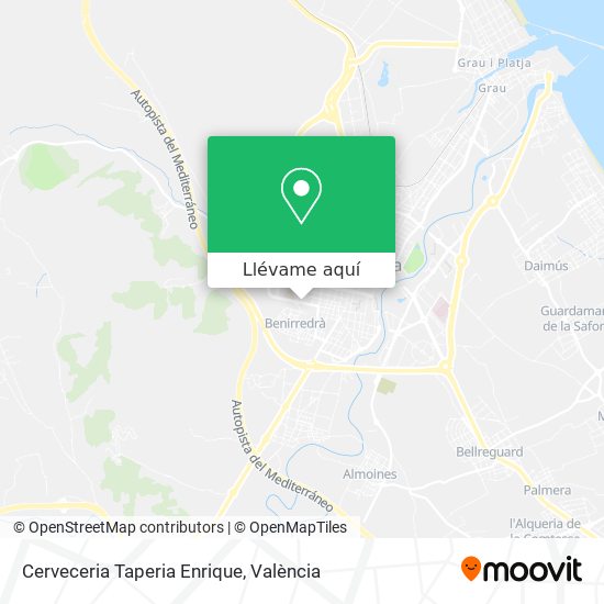 Mapa Cerveceria Taperia Enrique