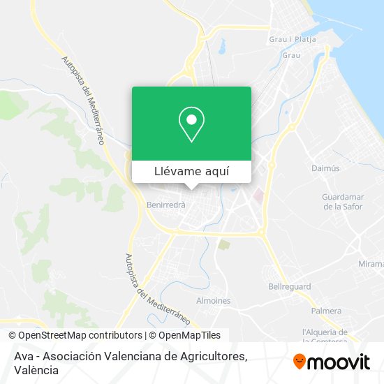 Mapa Ava - Asociación Valenciana de Agricultores