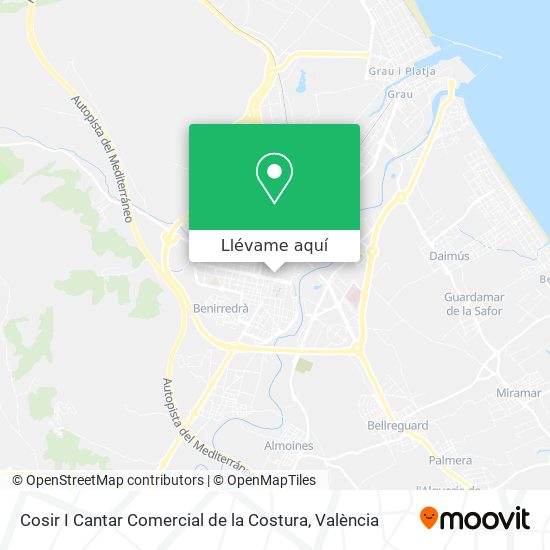 Mapa Cosir I Cantar Comercial de la Costura