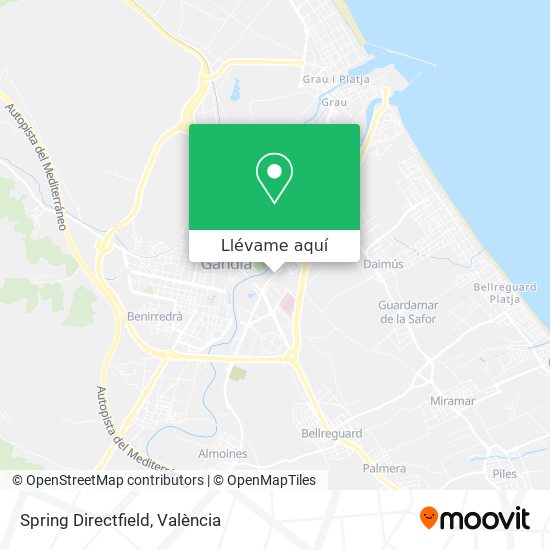 Mapa Spring Directfield