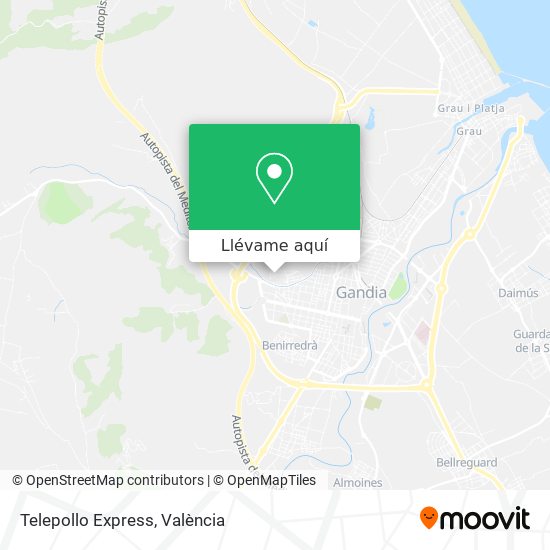 Mapa Telepollo Express