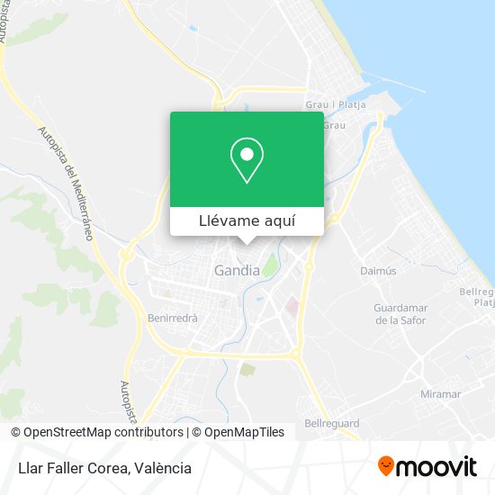 Mapa Llar Faller Corea