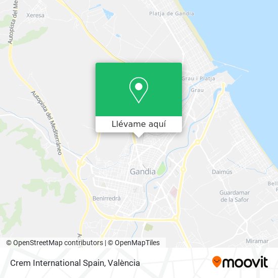 Mapa Crem International Spain