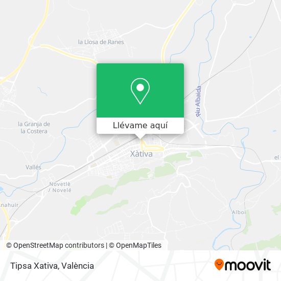 Mapa Tipsa Xativa