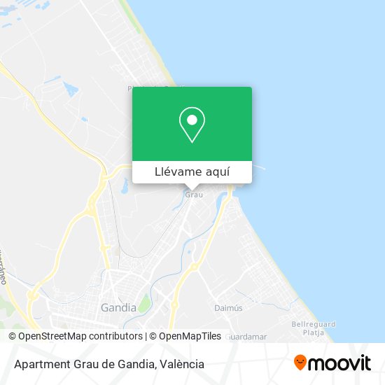 Mapa Apartment Grau de Gandia