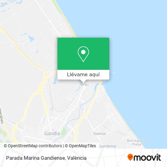 Mapa Parada Marina Gandiense