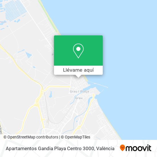 Mapa Apartamentos Gandia Playa Centro 3000