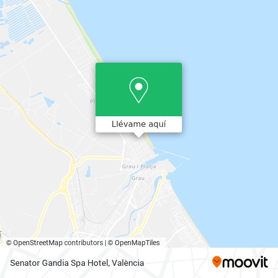 Mapa Senator Gandia Spa Hotel