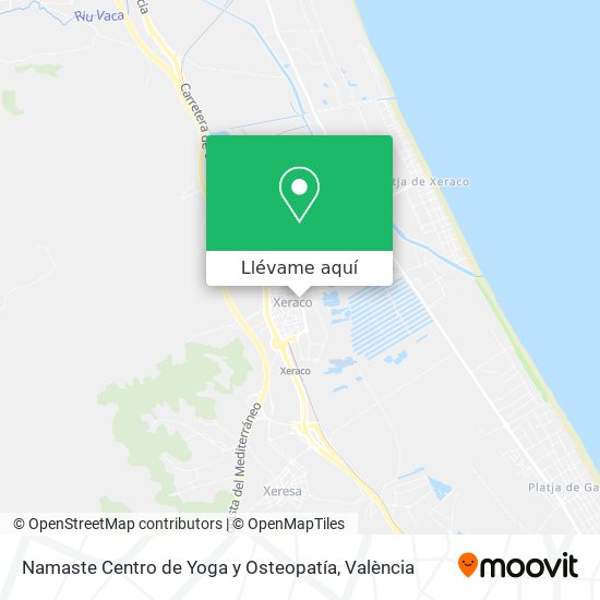 Mapa Namaste Centro de Yoga y Osteopatía