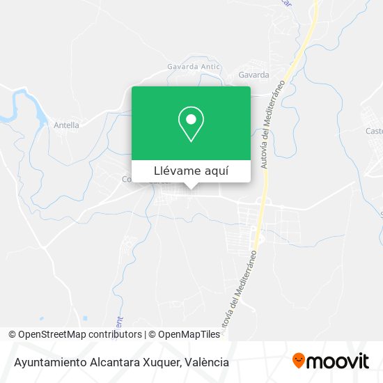 Mapa Ayuntamiento Alcantara Xuquer