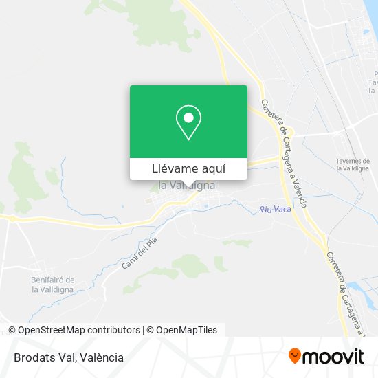 Mapa Brodats Val